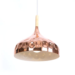 Etelux E27 Modern Pendant Light Metal Nordic Suspension Lampshade Rosered Gold Hanging Lamp for Restaurant Bar Hotel