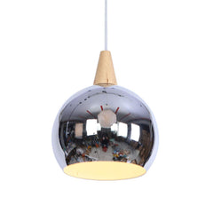 Modern Pendant Light E27 Metal Nordic Suspension Lampshade Chrome Hanging Lamp for Restaurant Bar Hotel