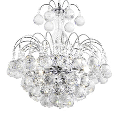 Etelux Crystal Chandelier Flush Mount Ceiling Light Fixtures Modern Pendant Lamp with 3 Lights Dining Room Bathroom Bedroom Living Room