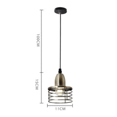 Etelux Modern Pendant Light Vintage Retro Hanging Ceiling Lamp Shade E27 Base Ideal for Kitchen Bar Living Room Dining Room