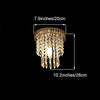 Image of Crystal Chandeliers, Crystal Ceiling Lamp, Modern Flush Mount Crystal Pendant Light Fixtures for Hallway, Living Room, Dining Room