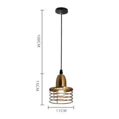 Etelux Modern Pendant Light Vintage Retro Hanging Ceiling Lamp Shade E27 Base Ideal for Kitchen Bar Living Room Dining Room