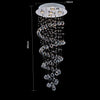 Image of Etelux Chandelier Modern Crystal Raindrop Ceiling Lights Flush Mount LED Pendant lightswith 5 Lights for Dining Room Bathroom Bedroom Living Room