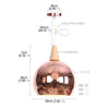 Image of Modern Pendant Light E27 Metal Nordic Suspension Lampshade Rosered Gold Hanging Lamp for Restaurant Bar Hotel