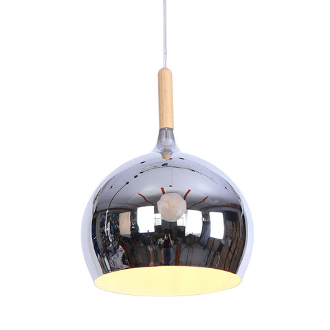 Etelux Modern Pendant Light E27 Metal Nordic Suspension Lampshade Chrome Hanging Lamp for Restaurant Bar Hotel