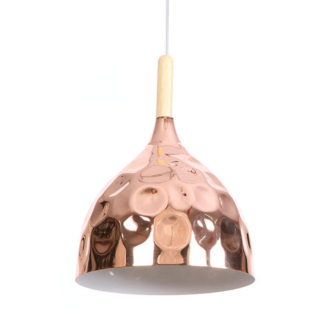 Etelux E27 Modern Pendant Light Metal Nordic Suspension Lampshade Rosered Gold Hanging Lamp for Restaurant Bar Hotel