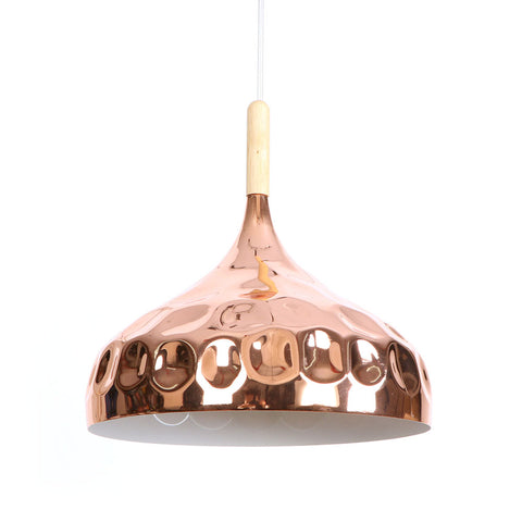 Etelux E27 Modern Pendant Light Metal Nordic Suspension Lampshade Rosered Gold Hanging Lamp for Restaurant Bar Hotel