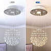 Image of Etelux Crystal Chandelier Flush Mount Modern Led Ceiling Lighting for Living Room Foyer Light Home Lighting Restaurant Entry Hallway