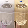 Image of Etelux Modern Chandelier Lights Crystal Rain Drop Ceiling Lighting Pendant Lights with 6 Lights