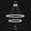 Image of Etelux Crystal Chandelier Adjustable Contemporary Ceiling Lights Fixtures DIY Design LED Pendant Lighting Perfect for Dining Room,Entryway [Energy Class A++]