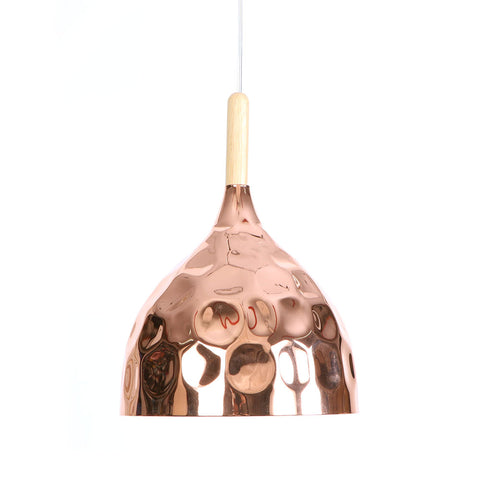 Etelux E27 Modern Pendant Light Metal Nordic Suspension Lampshade Rosered Gold Hanging Lamp for Restaurant Bar Hotel