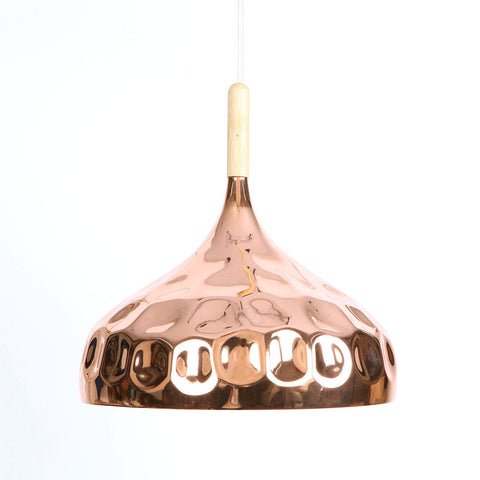 Etelux E27 Modern Pendant Light Metal Nordic Suspension Lampshade Rosered Gold Hanging Lamp for Restaurant Bar Hotel