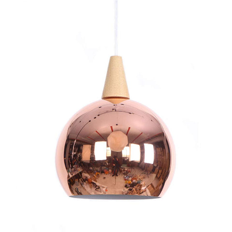 Modern Pendant Light E27 Metal Nordic Suspension Lampshade Rosered Gold Hanging Lamp for Restaurant Bar Hotel