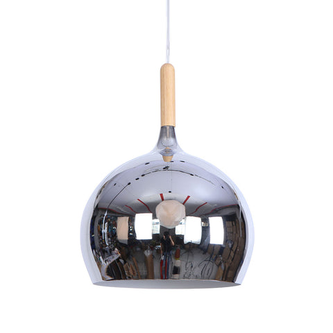 Etelux Modern Pendant Light E27 Metal Nordic Suspension Lampshade Chrome Hanging Lamp for Restaurant Bar Hotel