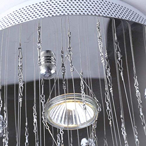 Etelux Crystal Chandelier Flush Mount Modern Led Ceiling Lighting for Living Room Foyer Light Home Lighting Restaurant Entry Hallway