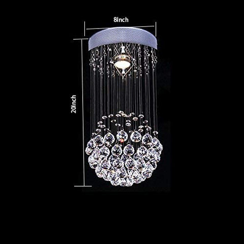 Etelux Crystal Chandelier Flush Mount Modern Led Ceiling Lighting for Living Room Foyer Light Home Lighting Restaurant Entry Hallway