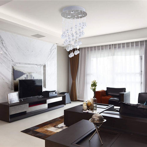 Crystal Chandelier Contemporary Ceiling Light CrystalLight Fixture with 3 ighting for Living Room Dining Room Bedroom