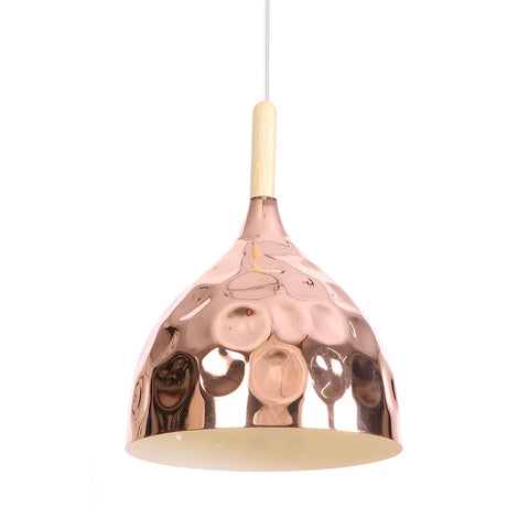 Etelux E27 Modern Pendant Light Metal Nordic Suspension Lampshade Rosered Gold Hanging Lamp for Restaurant Bar Hotel